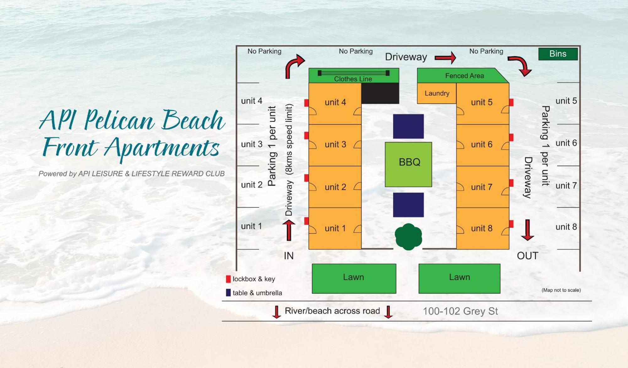Api Pelican Beach Front Apartments Kalbarri Eksteriør billede